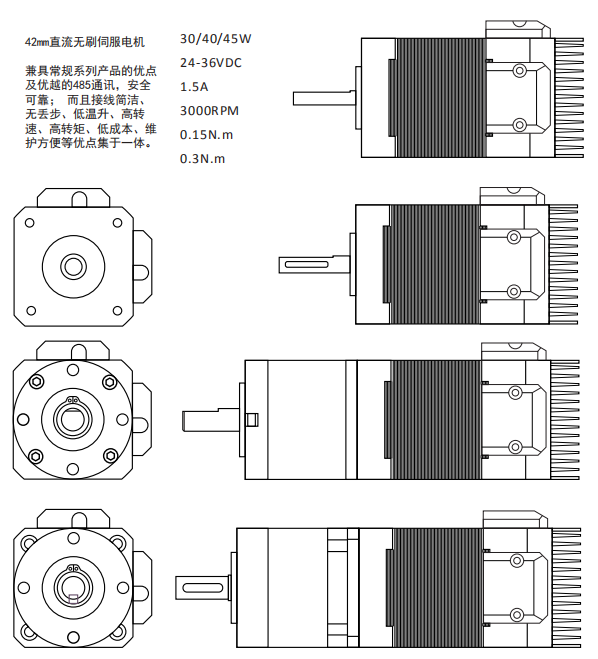 42mm直流無刷伺服電機參數(shù)